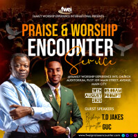 church event flyer Instagram Post template