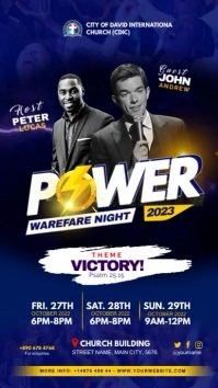 church event flyer Instagram-verhaal template