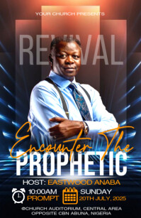 church event flyer Half Page Wide template
