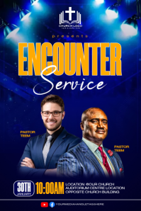 church event flyer Poster template