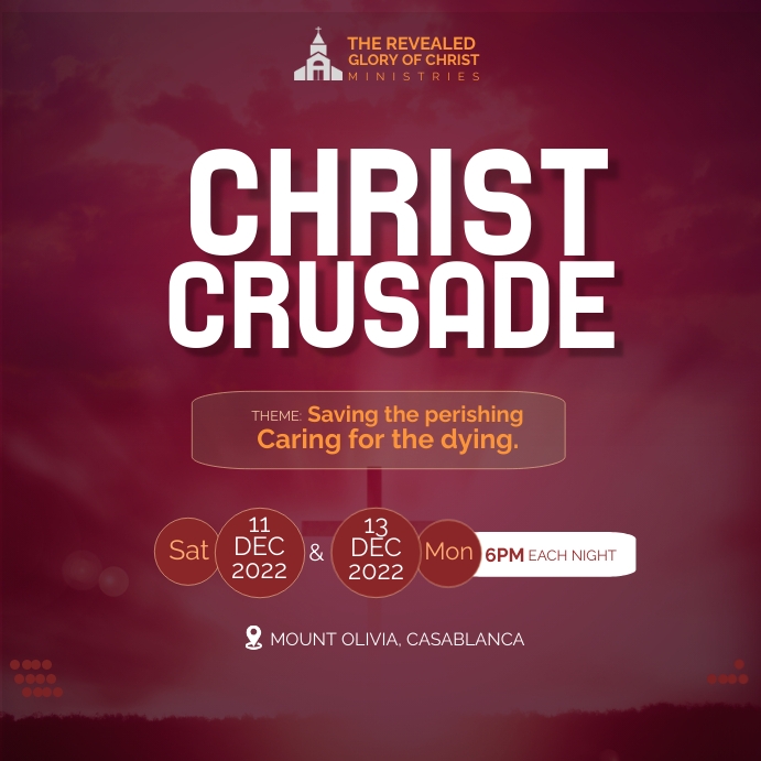 CHURCH EVENT FLYER Instagram na Post template