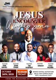 Church event flyer A4 template