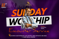church event flyer Label template
