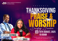 church event flyer Postcard template