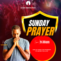 church event flyer Instagram-bericht template