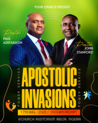 church event flyer Instagram Portrait template