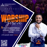 Church Inauguration Design Blue Church Inauguration Instagram Post Template | PosterMyWall
