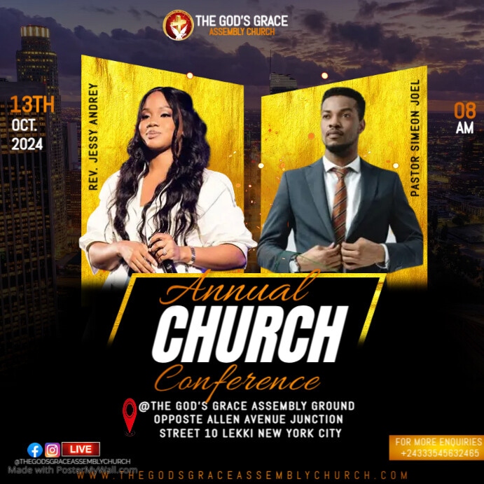 Church event flyer Template | PosterMyWall