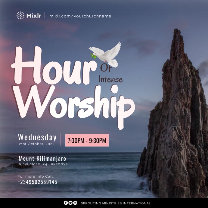 CHURCH EVENT FLYER Instagram Post template