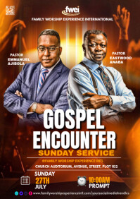 church event flyer A4 template