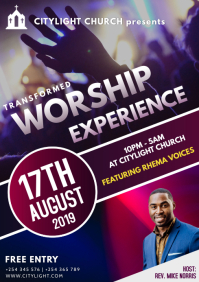 56 340 Gospel Concert Flyer Template Music Customizable Design Templates Postermywall
