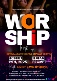 Church event flyer A4 template