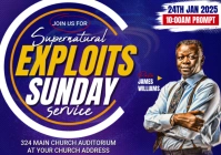 church event flyer A2 template