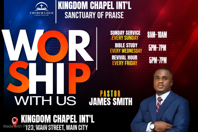 Church Event Flyer Poster Template | PosterMyWall