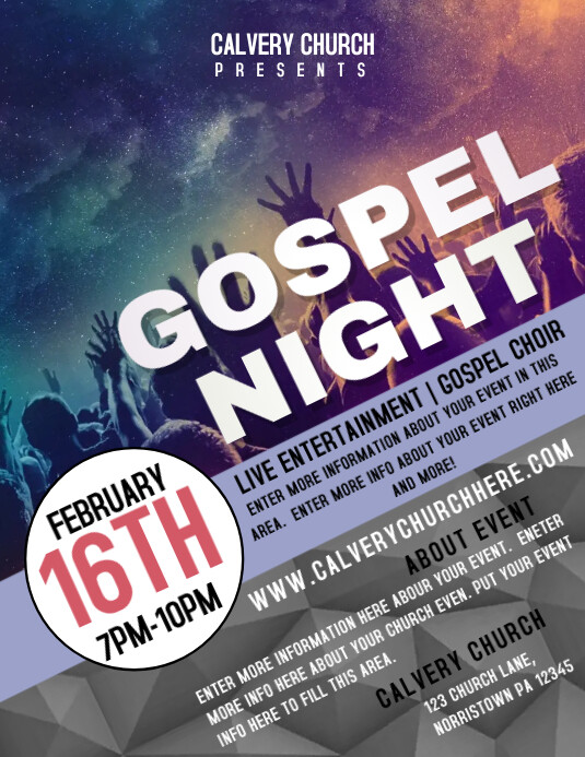 CHURCH EVENT Template PosterMyWall