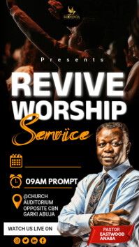 church event flyer template Instagram Story