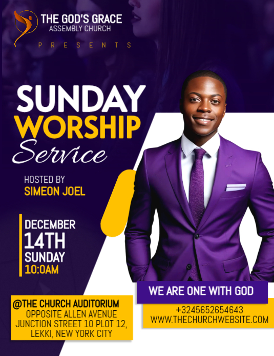 Church event flyer template | PosterMyWall