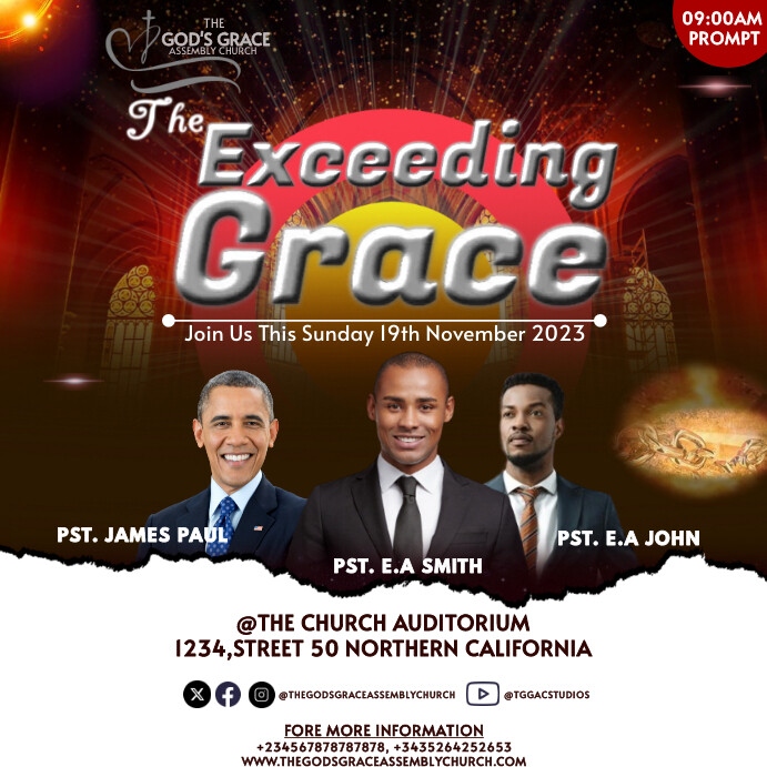 Church event Flyer template | PosterMyWall