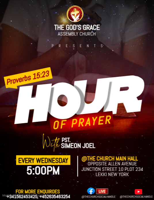 Church event Flyer template | PosterMyWall
