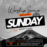 church event flyer template Publicación de Instagram