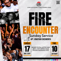 Church event flyer template Post Instagram