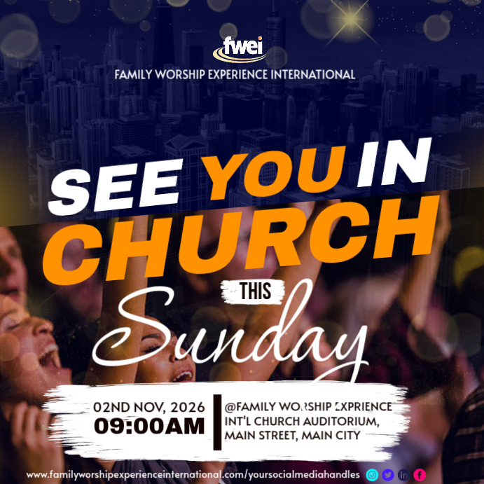 Church Event Flyer Instagram Ad Template | PosterMyWall
