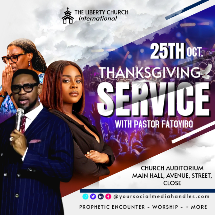 Real Event Flyer Examples Church Event Flyer Instagram Ad Template | PosterMyWall