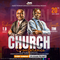 church event flyer template Post Instagram