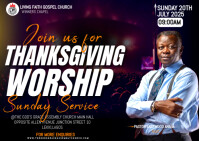 church event flyer template Postcard
