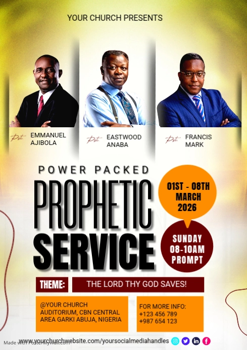 Church event flyer template | PosterMyWall