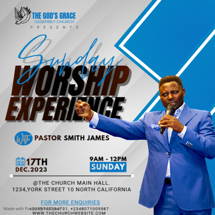 Church event Flyer template | PosterMyWall