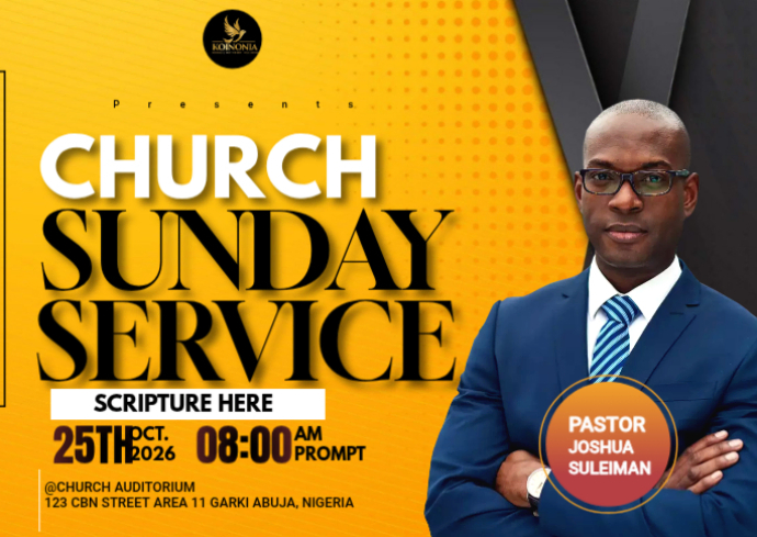 Church Service Post Cards Template | PosterMyWall
