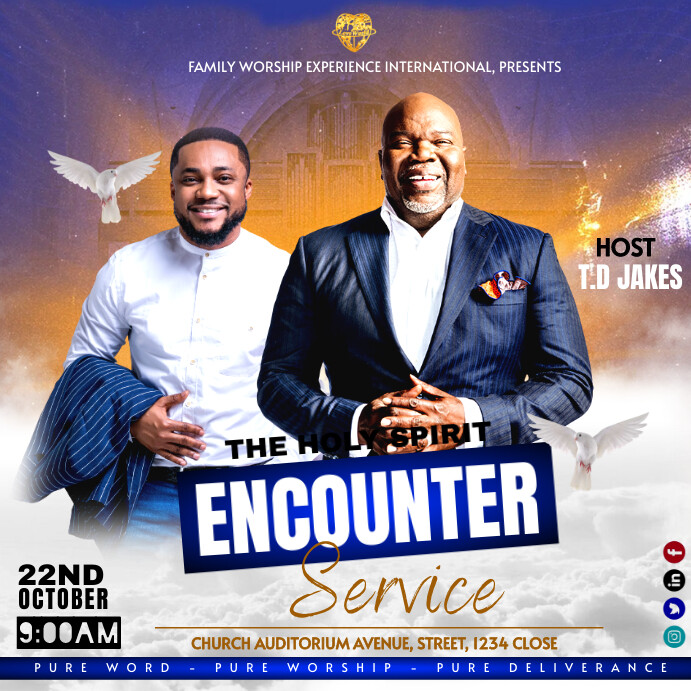 Church event flyer template | PosterMyWall