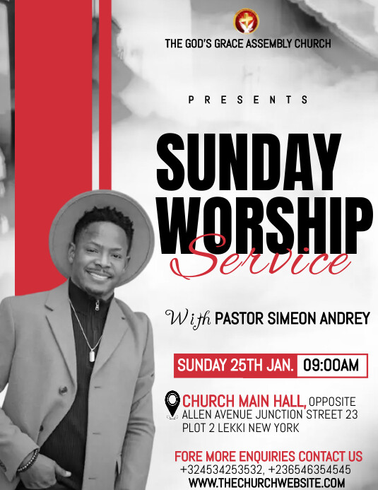 Church event Flyer template PosterMyWall