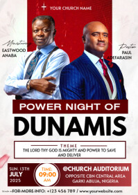 church event flyer template A4