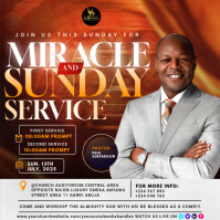 church event flyer template Instagram Post