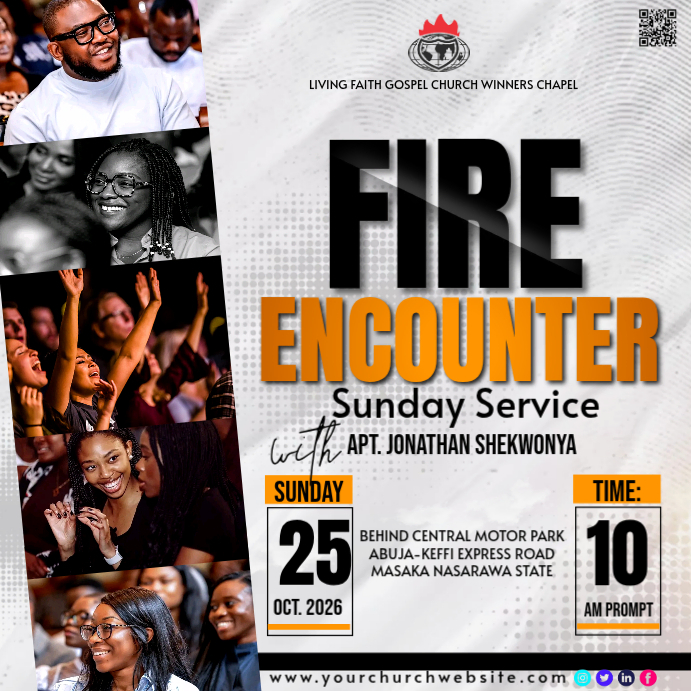 White Church Event Instagram Ad Template | PosterMyWall