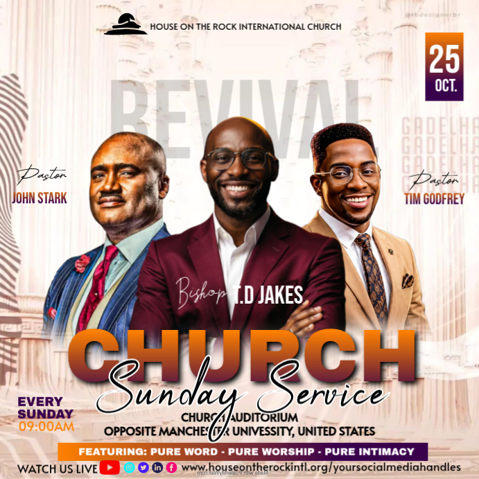 Church Revival Event Template | PosterMyWall