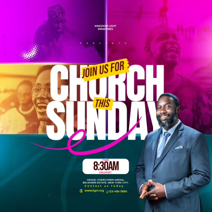 Church Event Instagram Post Template | PosterMyWall