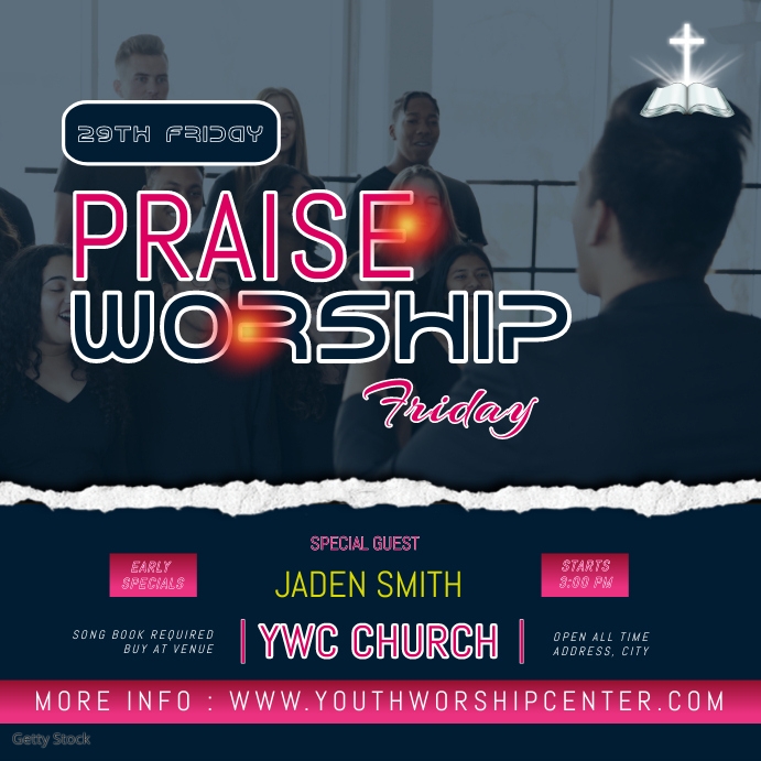 Church Event Poster template