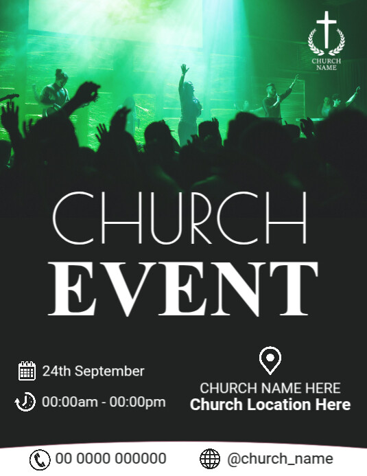 Church event poster template PosterMyWall