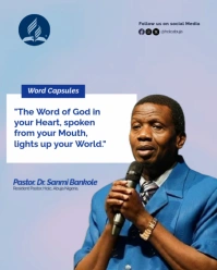 Church Event Sermon Nuggets Qoutes Instagram Portrait template