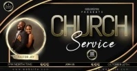 church event service template Facebook Shared Image