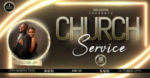 church event service template delt Facebook-billede