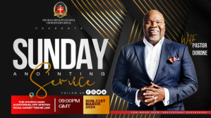 Noir Sunday Anointing Service Wpis na Twittera Template