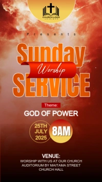 church event template flyer Facebook Story