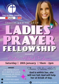 CHURCH EVENT WOMEN FELLOWSHIP MEETING FLYER A5 template