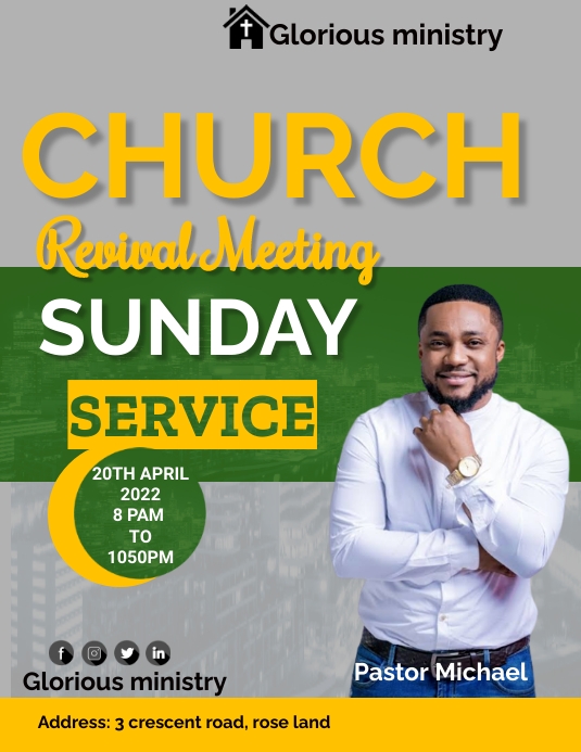 Church events Template | PosterMyWall