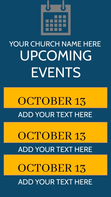 church events digital display Template | PosterMyWall