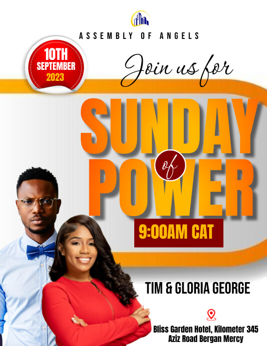 church events flyer template